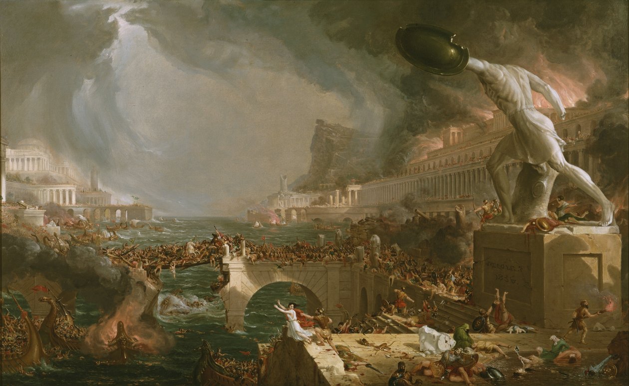 A Birodalom menete: Pusztítás alkotó: Thomas Cole