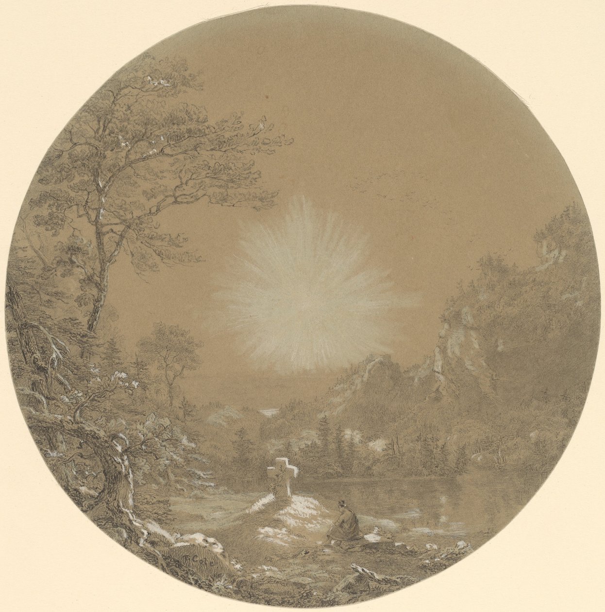 A kereszt a vadonban alkotó: Thomas Cole