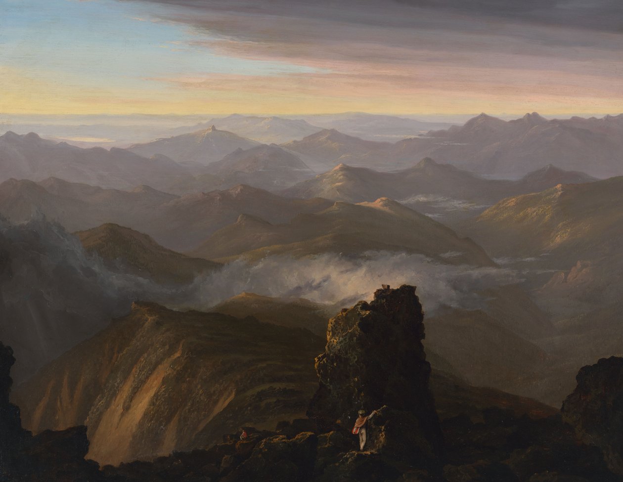 Kilátás a Mount Washington, N.H. csúcsa közeléből alkotó: Thomas Cole