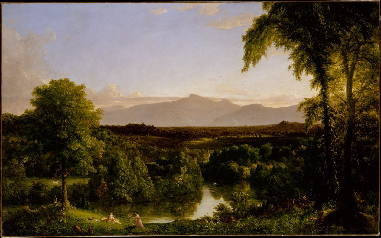 Kilátás a Catskill-hegységre - kora ősz alkotó: Thomas Cole