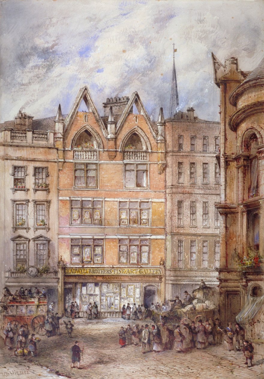 Gracechurch Street, London City, 1882. alkotó: Thomas Colman Dibdin