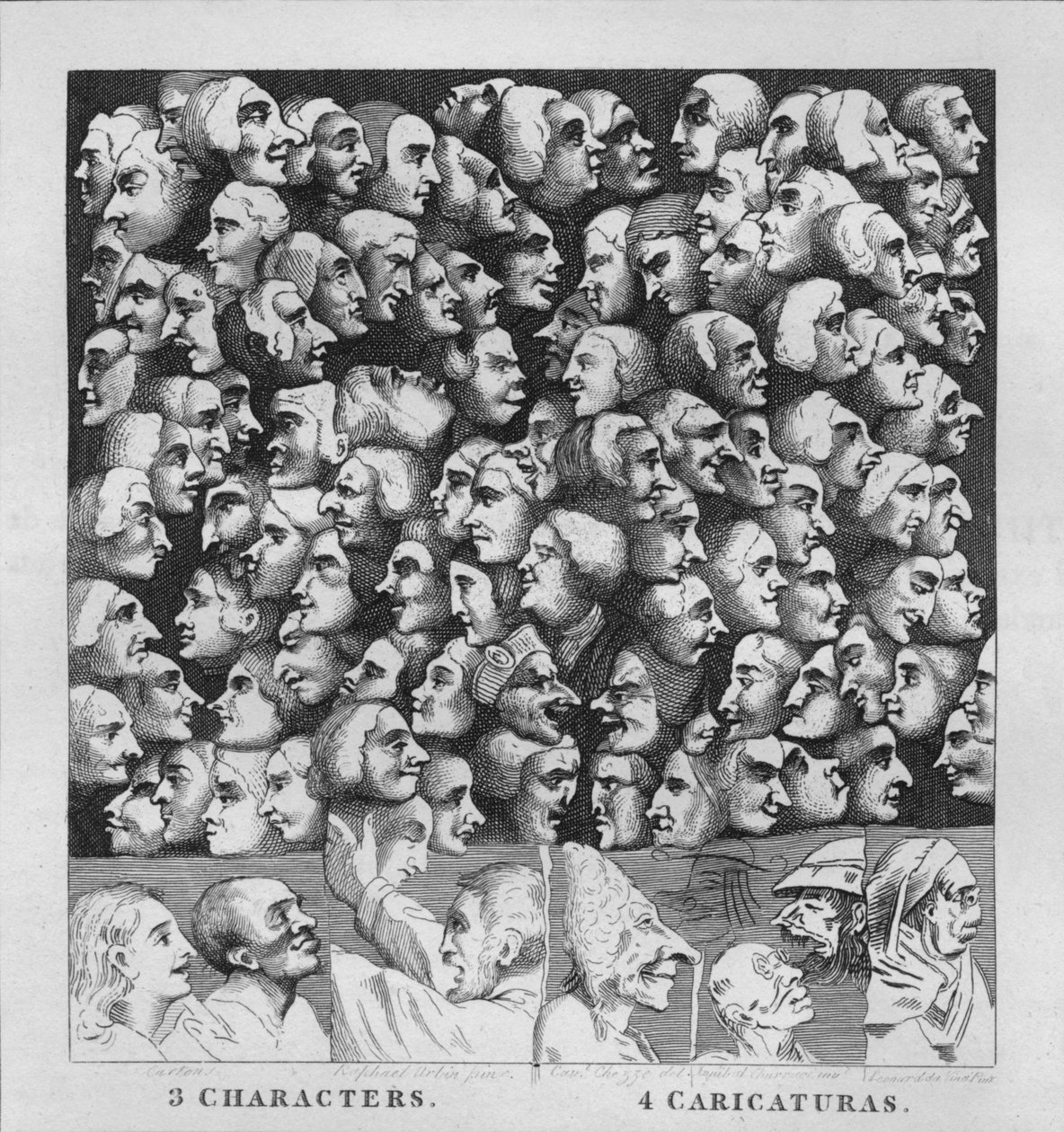 Karakterek és karikatúrák, 1807, 1827. alkotó: Thomas Cook