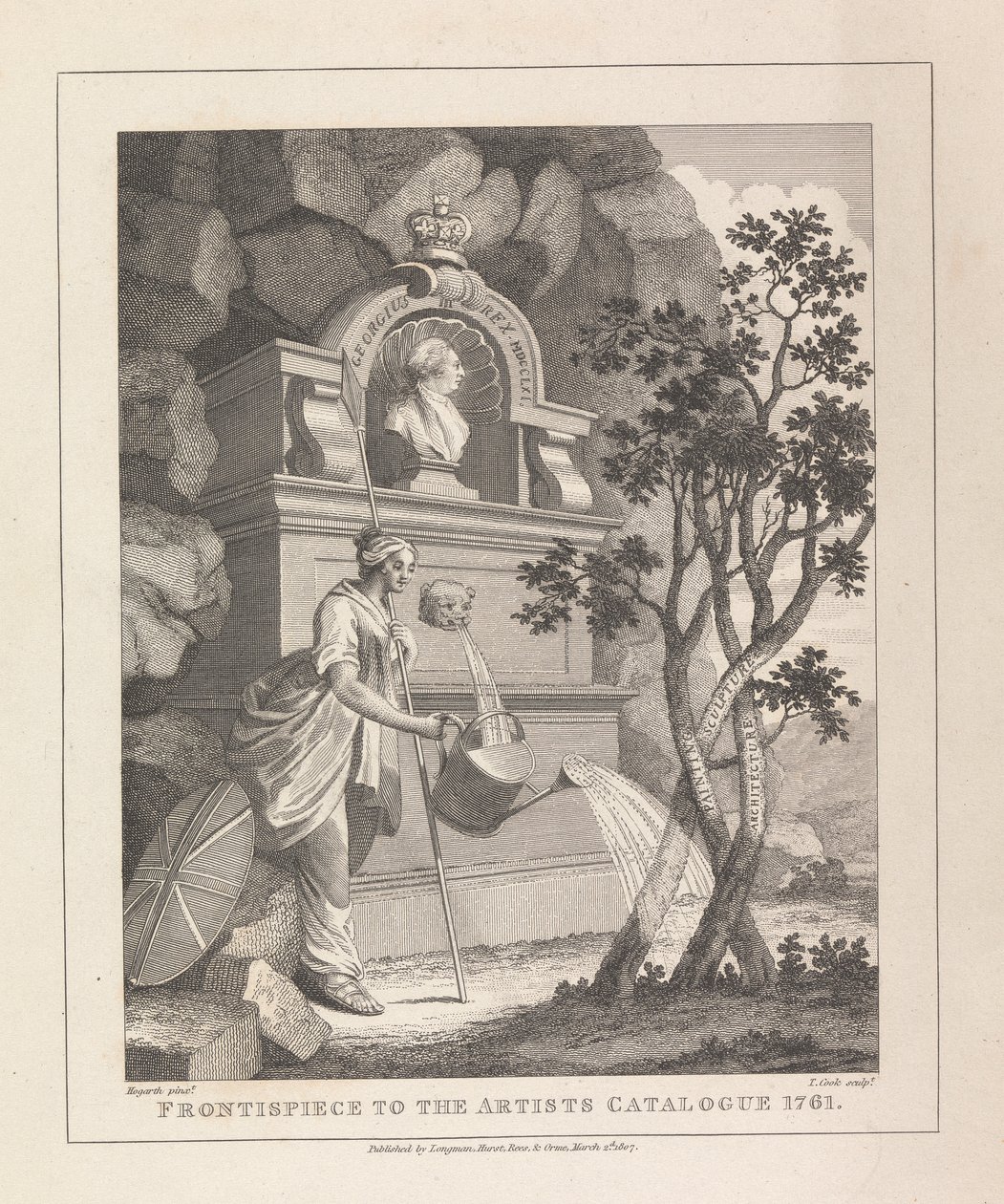 A művészkatalógus előlapja, 1761 alkotó: Thomas Cook