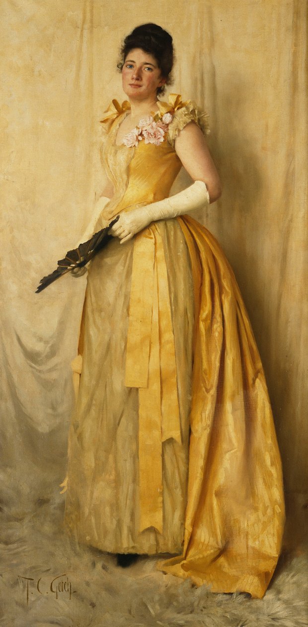 The Lady in Gold – A Mrs. Portré, 1891 körül alkotó: Thomas Cooper Gotch