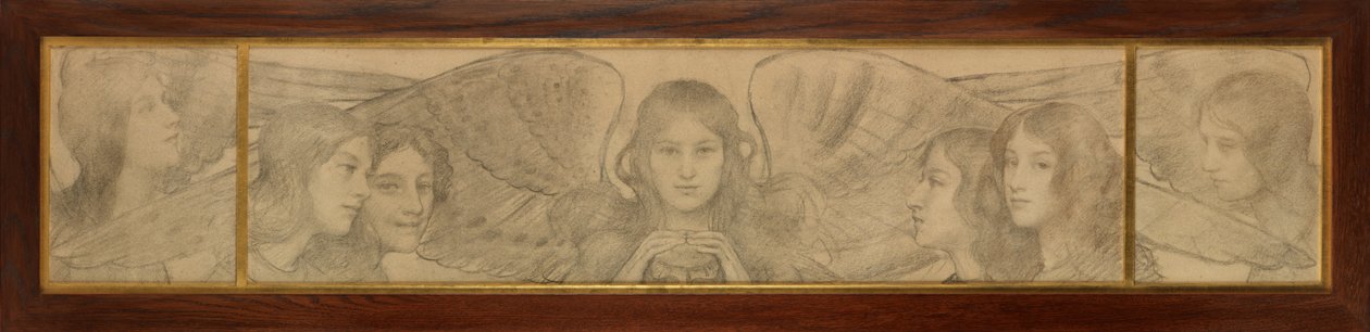 Angyalok triptichonja alkotó: Thomas Cooper Gotch