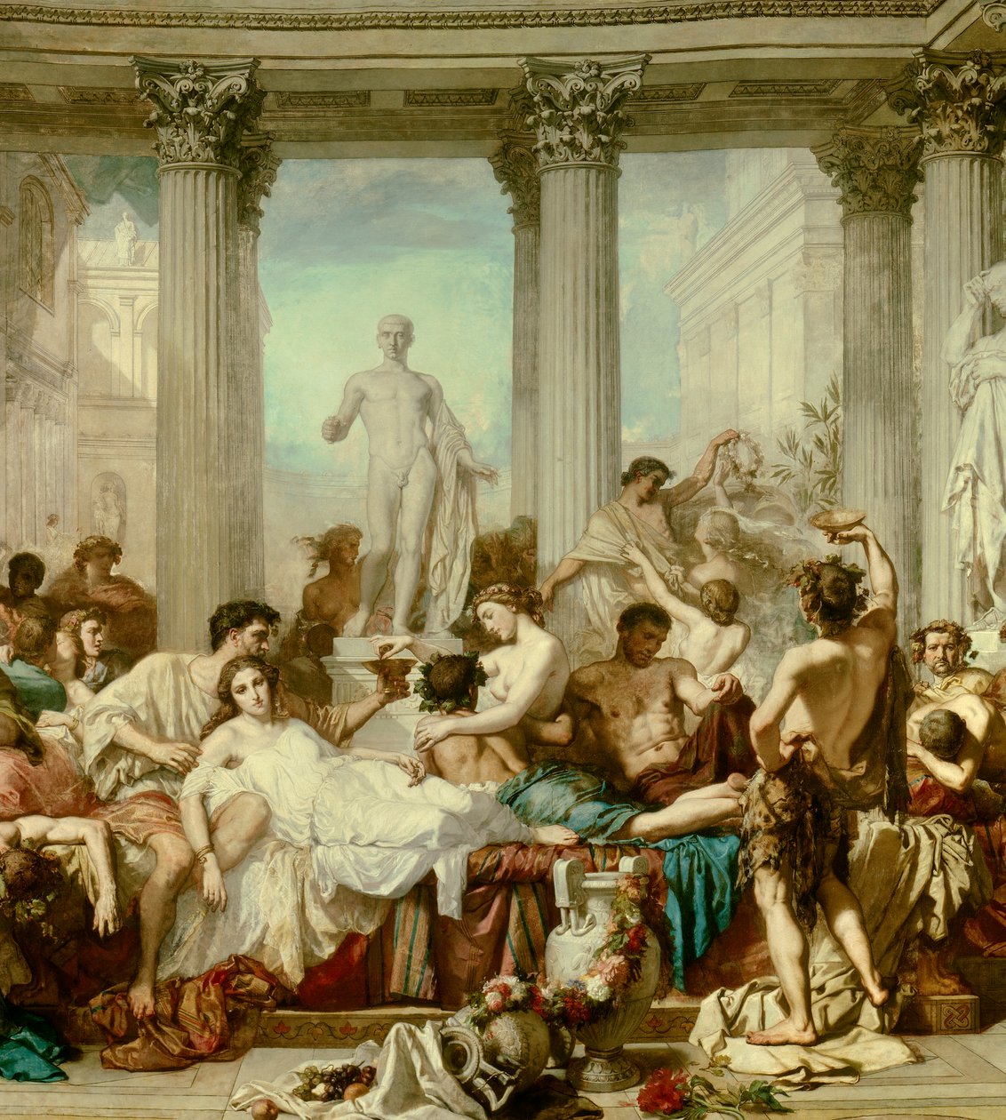 Részlet: A dekadencia rómaiak, Thomas Couture festménye (1815-1879) alkotó: Thomas Couture