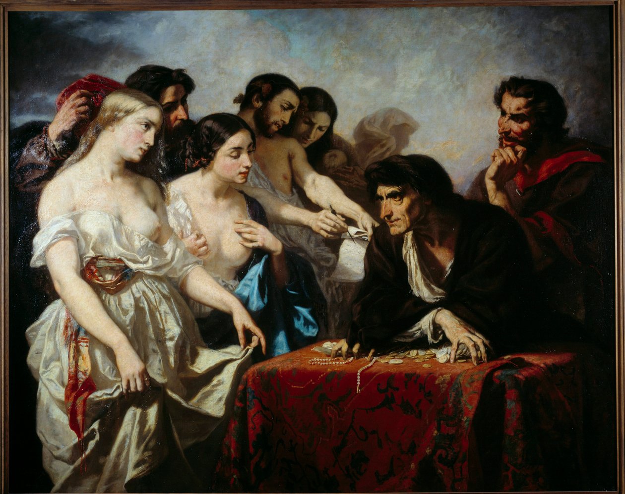 Az arany szerelme. Thomas Couture festménye (1815-1879) alkotó: Thomas Couture