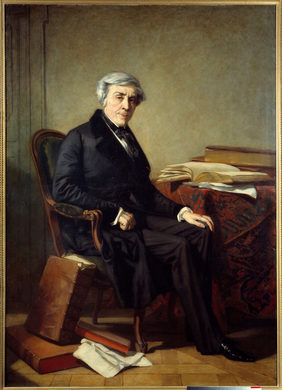 Jules Michelet (1798-1874) francia történész és író portréja. Thomas Couture festménye (1815-1879) alkotó: Thomas Couture