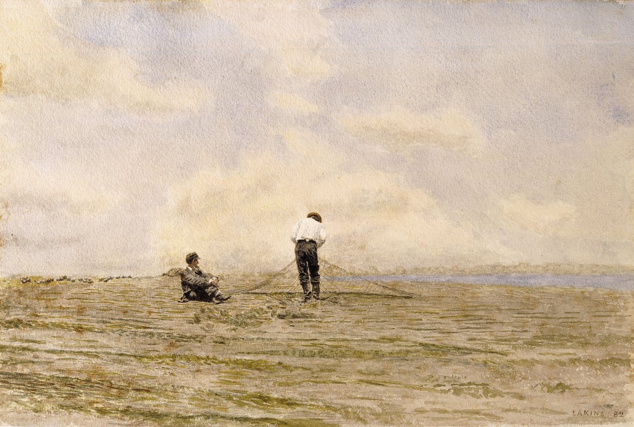 A háló javítása, 1882 alkotó: Thomas Cowperthwait Eakins