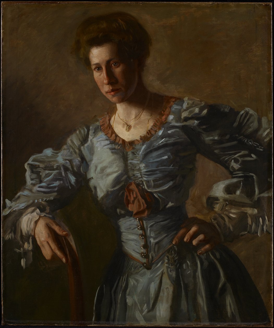 Elizabeth L. Burton portréja, 1905-2006 körül (olaj, vászon) alkotó: Thomas Cowperthwait Eakins