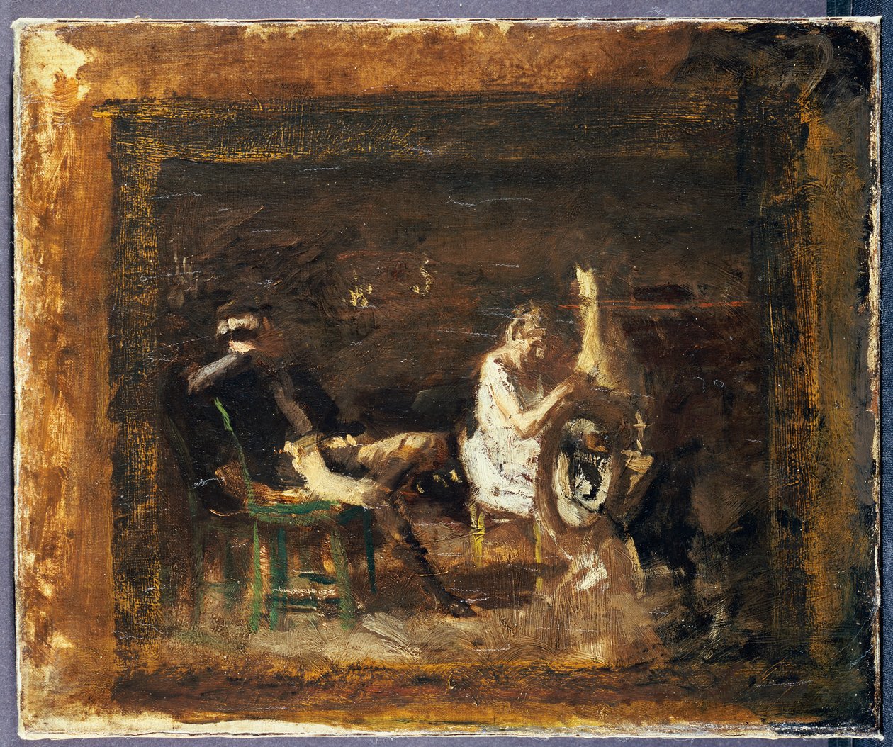 Tanulmány az "udvarlás" számára alkotó: Thomas Cowperthwait Eakins