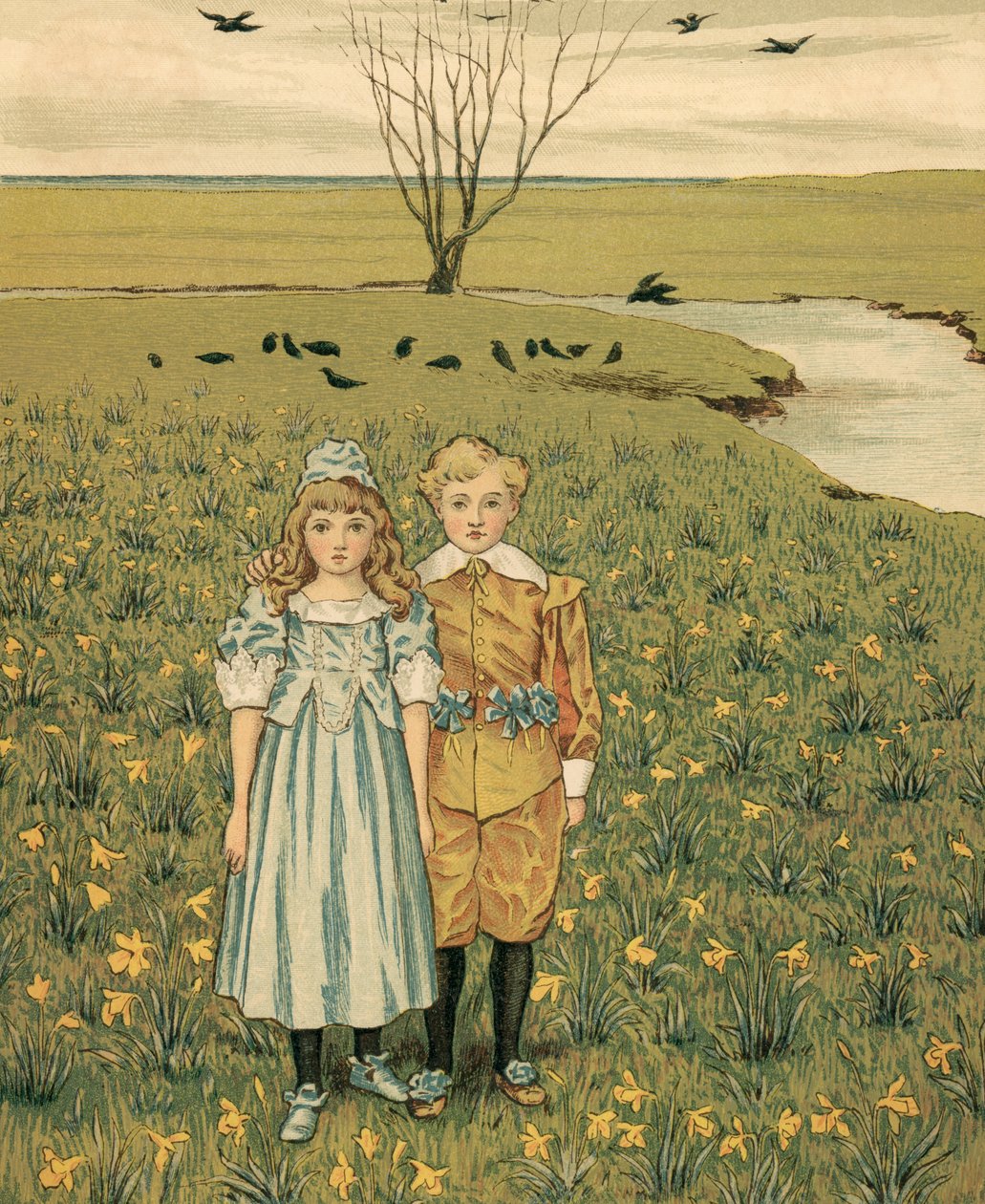 Otthoni élet: Gyerekek a réten alkotó: Thomas Crane