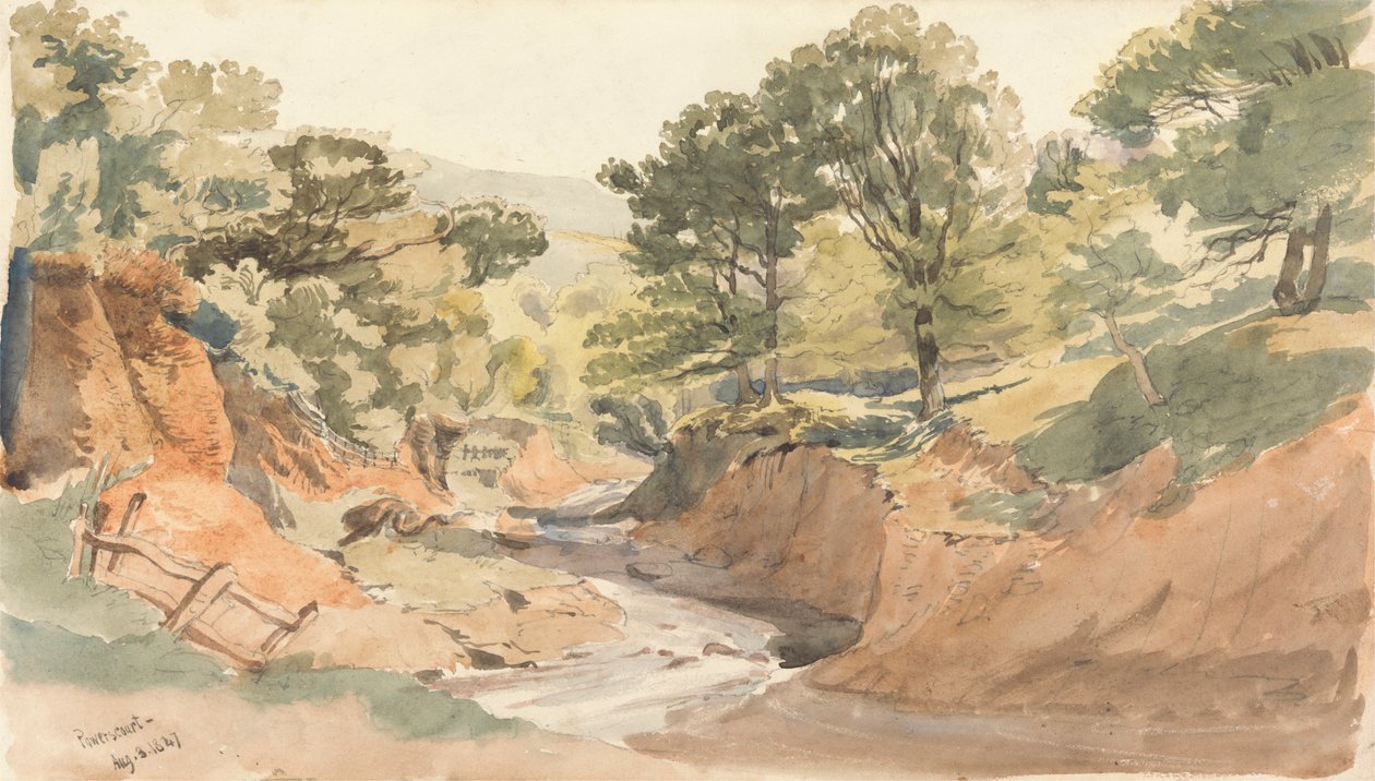 Tájkép Powerscourtban alkotó: Thomas Creswick