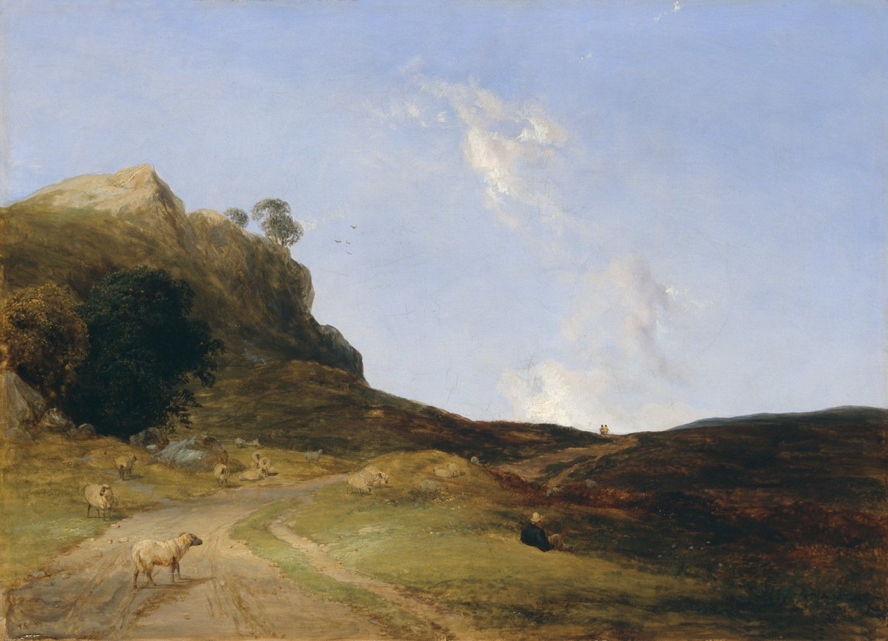"Moorland táj", 1840 alkotó: Thomas Creswick