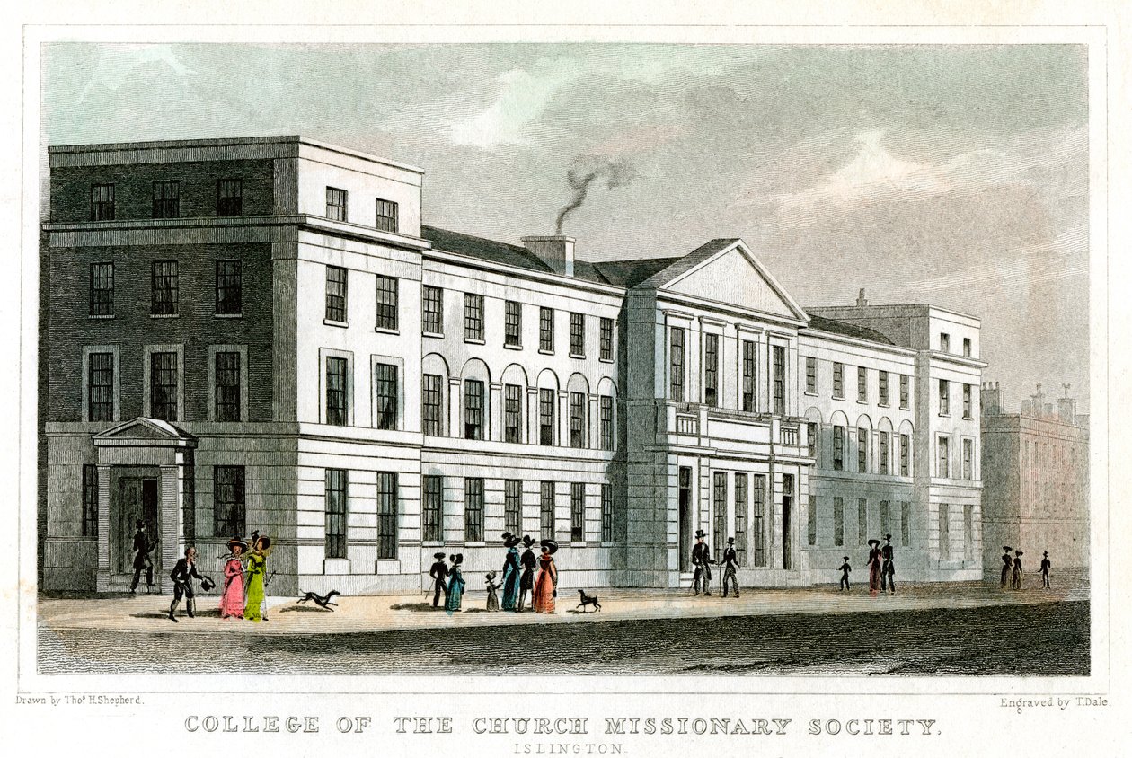 College of the Church Missionary Society, Islington, London, 1827. alkotó: Thomas Dale