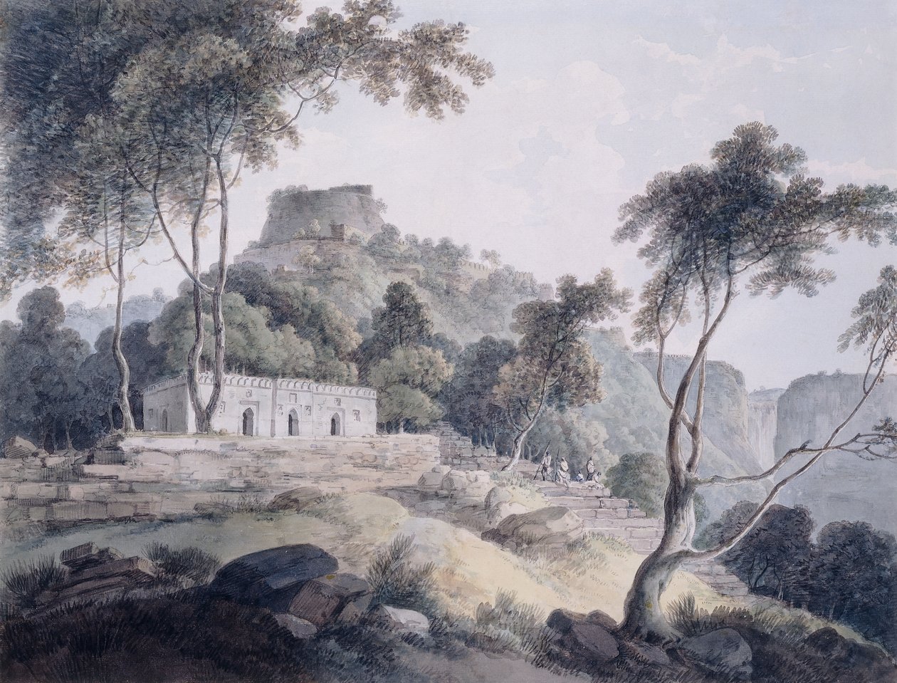 Rajghat, Rohtasgarh, Bihar, alkotó: Thomas Daniell