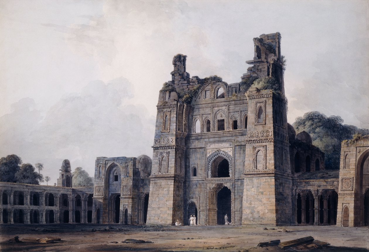 Az Atal mecset, Jaunpur, Uttar Pradesh, alkotó: Thomas Daniell