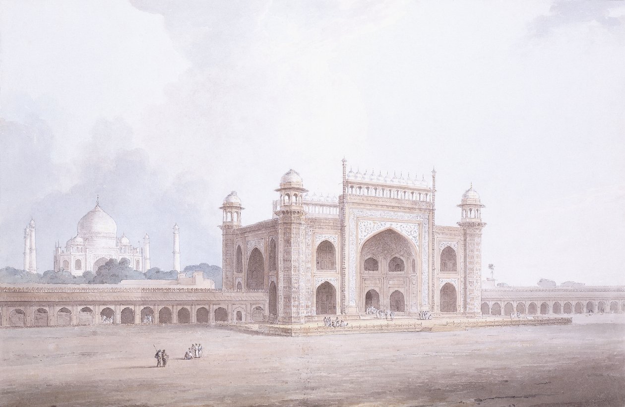 A Taj Mahal kapuja, Agra, Uttar Pradesh, alkotó: Thomas Daniell