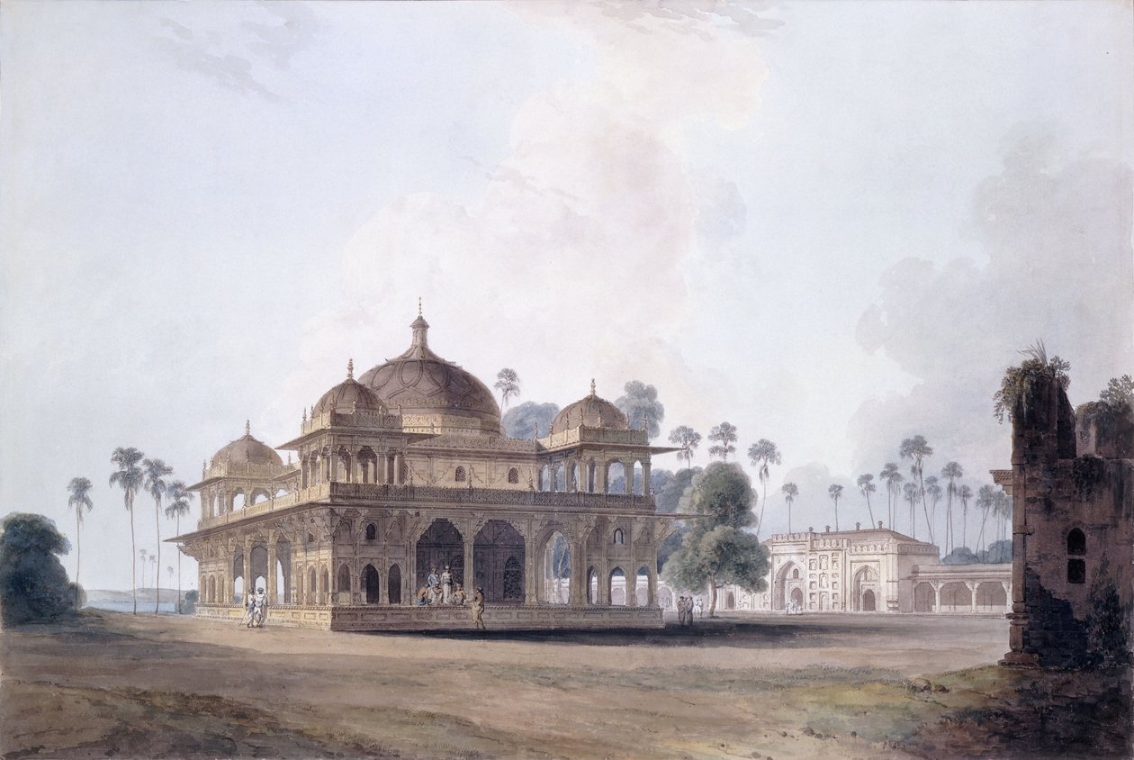 Makhdum Shah Daulat mauzóleuma, Maner, Bihar, 1788-1796 alkotó: Thomas Daniell