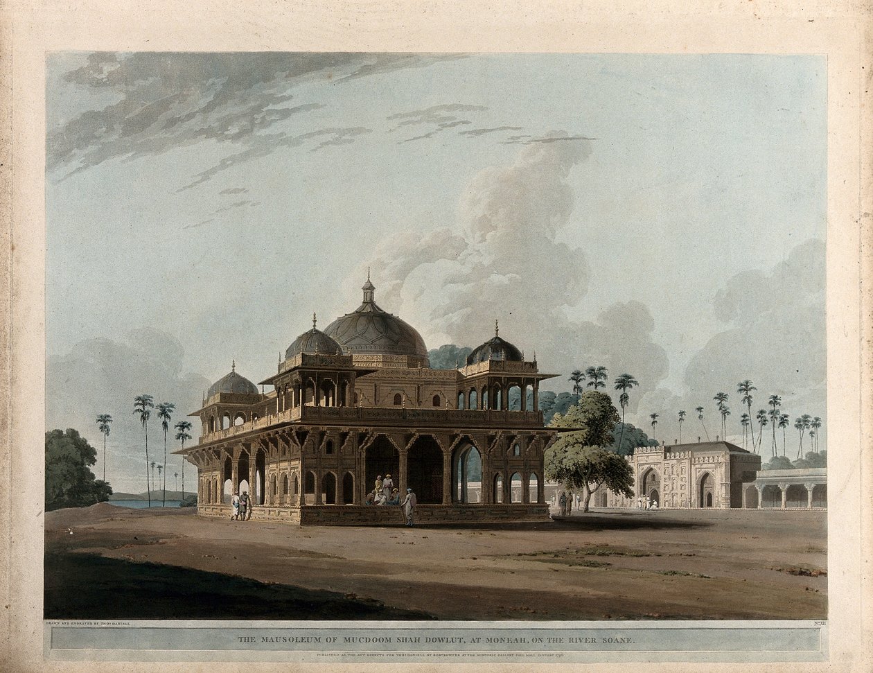 Mucdoom Shah Dowlut mauzóleuma, Moneahban alkotó: Thomas Daniell
