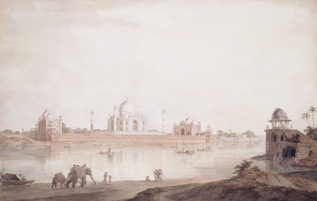 A Taj Mahal, Agra, Uttar Pradesh, 1789 alkotó: Thomas Daniell