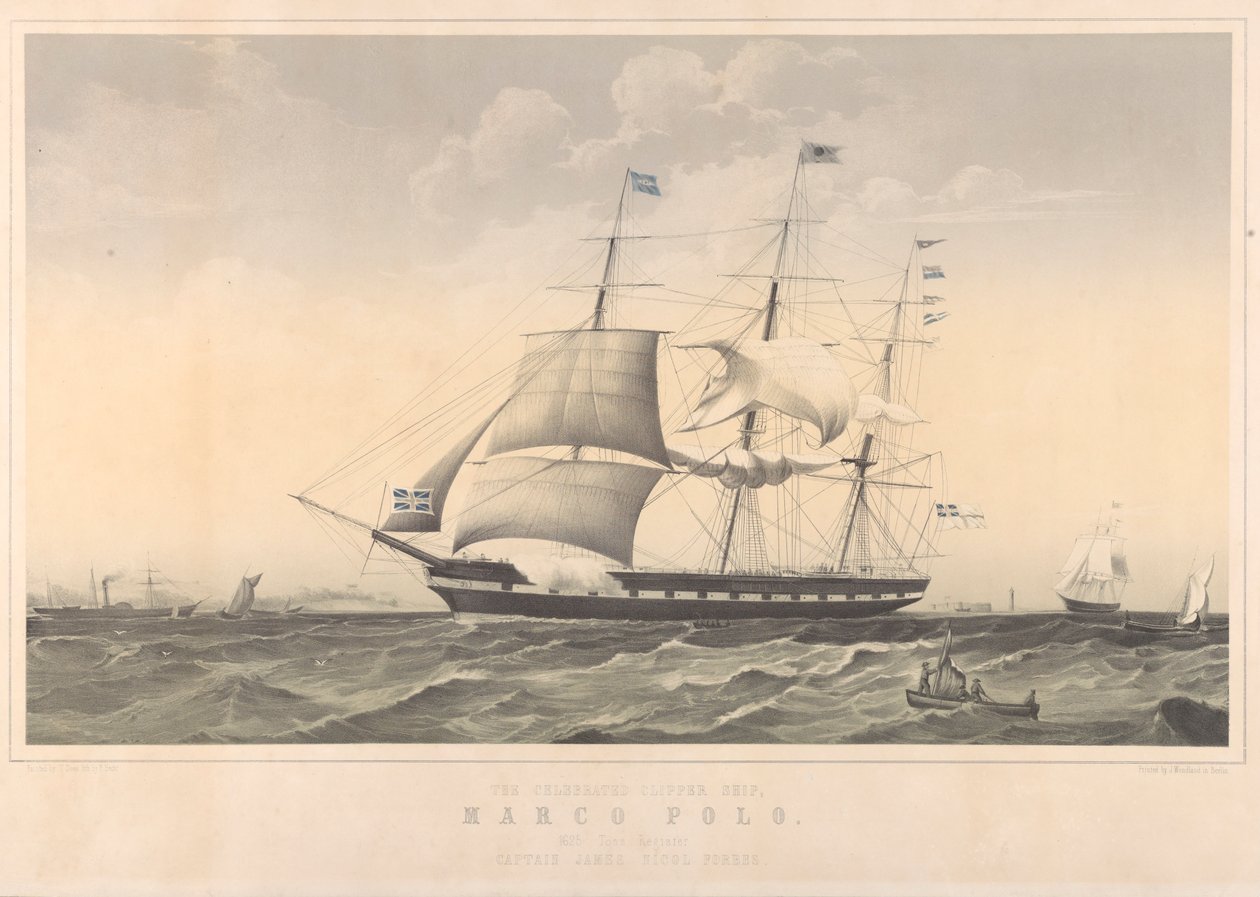 A híres Clipper Ship Marco Polo alkotó: Thomas Dove
