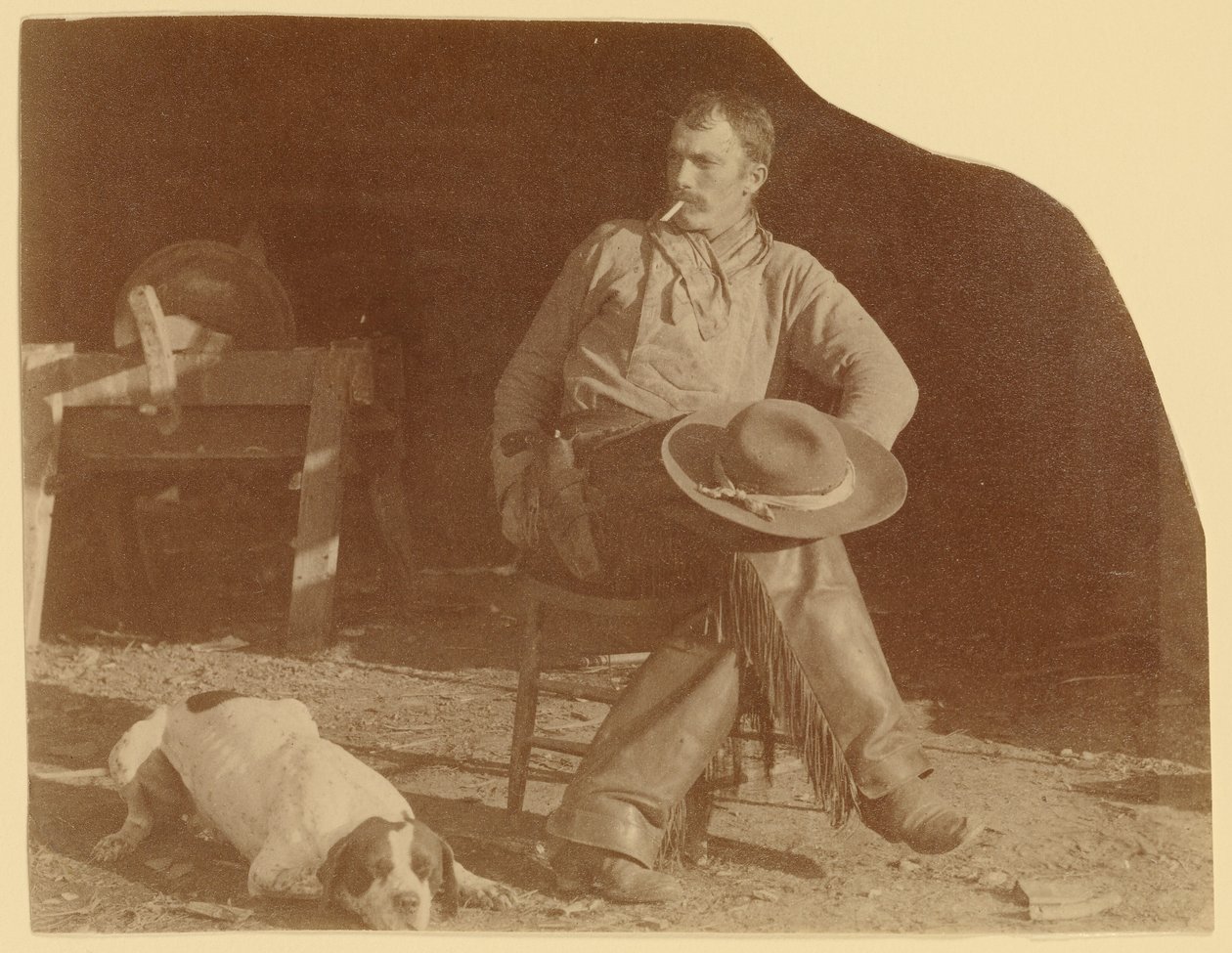 [Cowboy a B-T Ranch-en, Missouri Territory] alkotó: Thomas Eakins