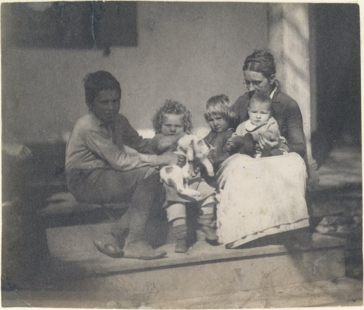 [Frances Crowell azonosítatlan fiúval, Katie, James és Frances Crowell], 1890., 1890. alkotó: Thomas Eakins