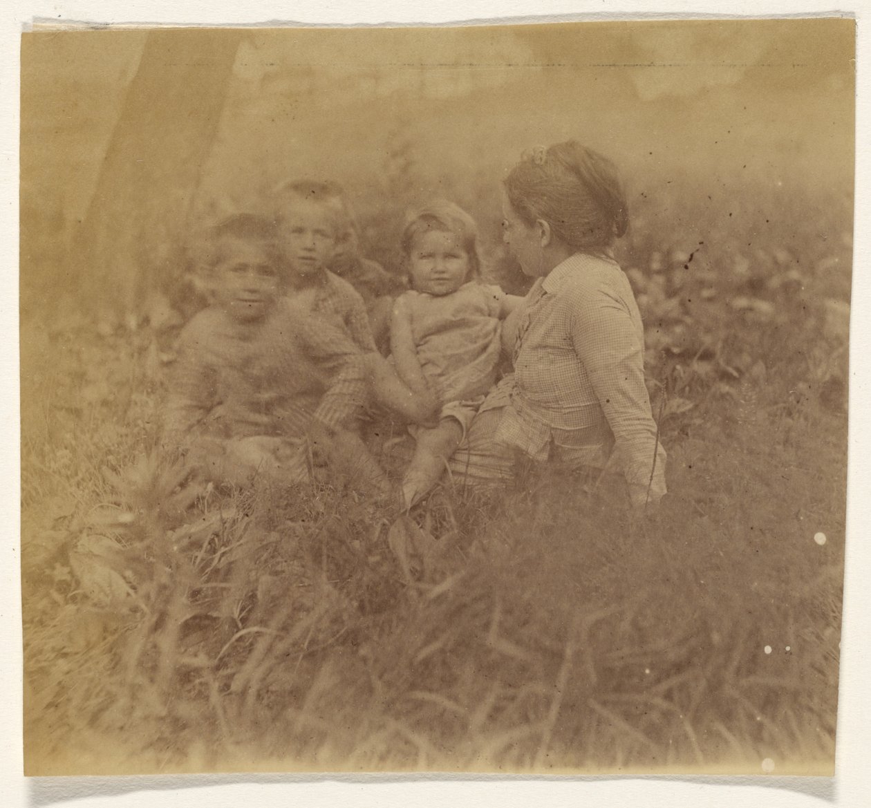 [Frances Eakins Crowell és négy gyermeke] alkotó: Thomas Eakins