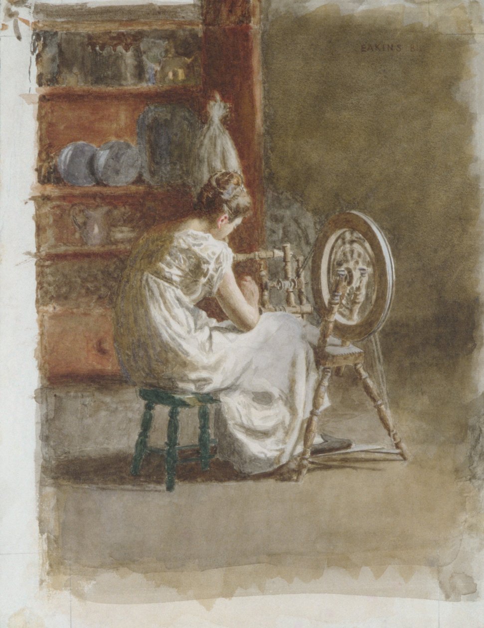 Házi szövésű kelme alkotó: Thomas Eakins