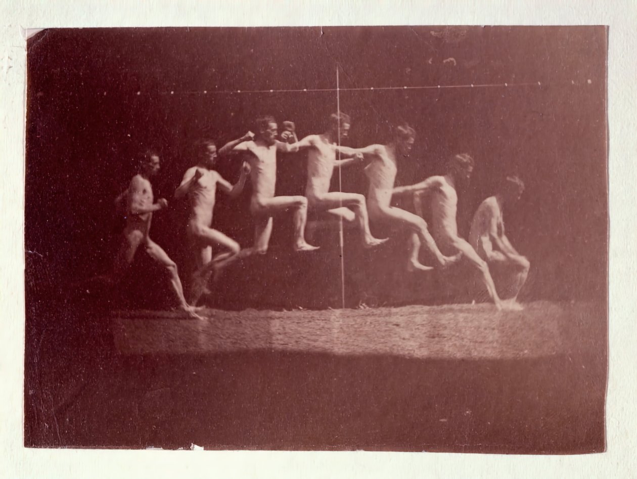 Marey Wheel fényképei George Reynoldsról, 1884. alkotó: Thomas Eakins