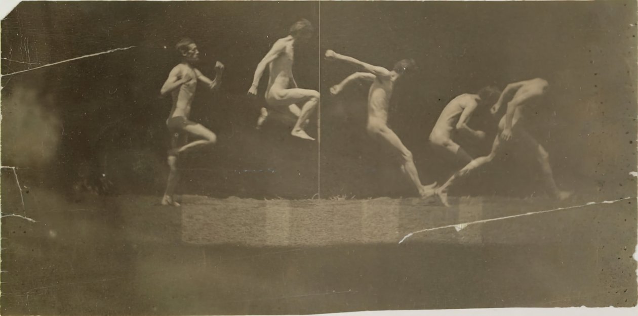 Marey Wheel fényképei George Reynoldsról, 1884. alkotó: Thomas Eakins