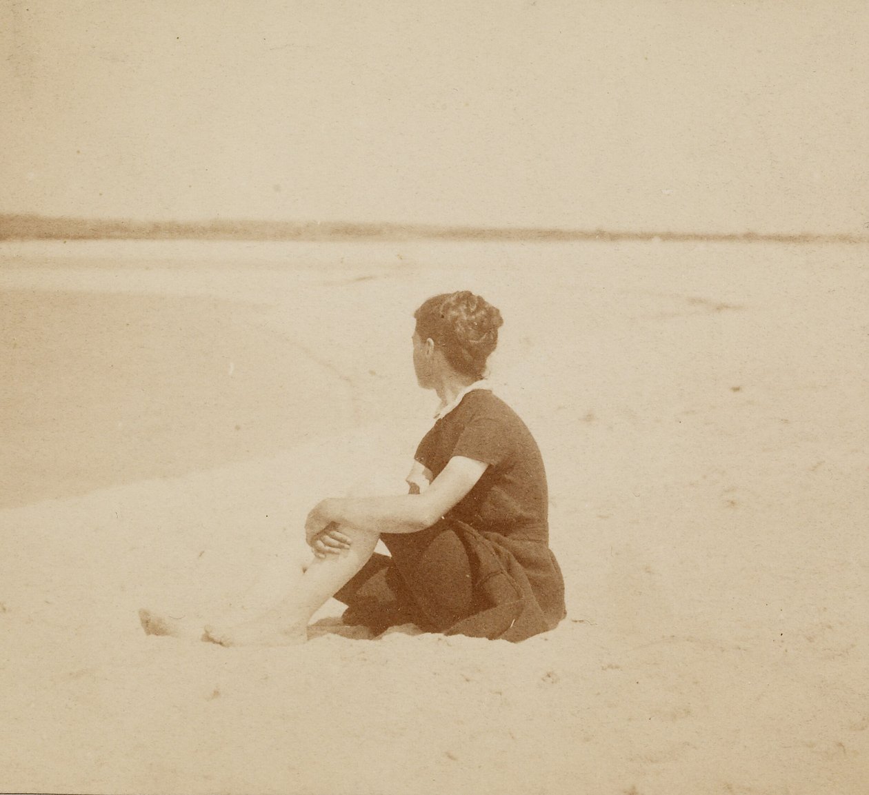 [Mary Macdowell a tengerparton, Manasquan, New Jersey] alkotó: Thomas Eakins