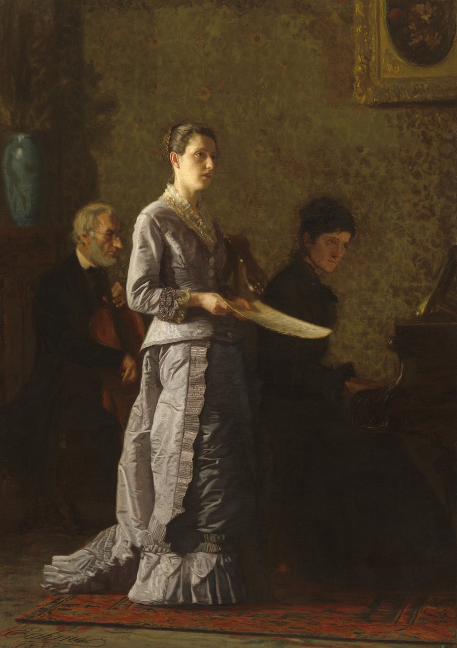 Szánalmas dalt énekelni, 1881. alkotó: Thomas Eakins