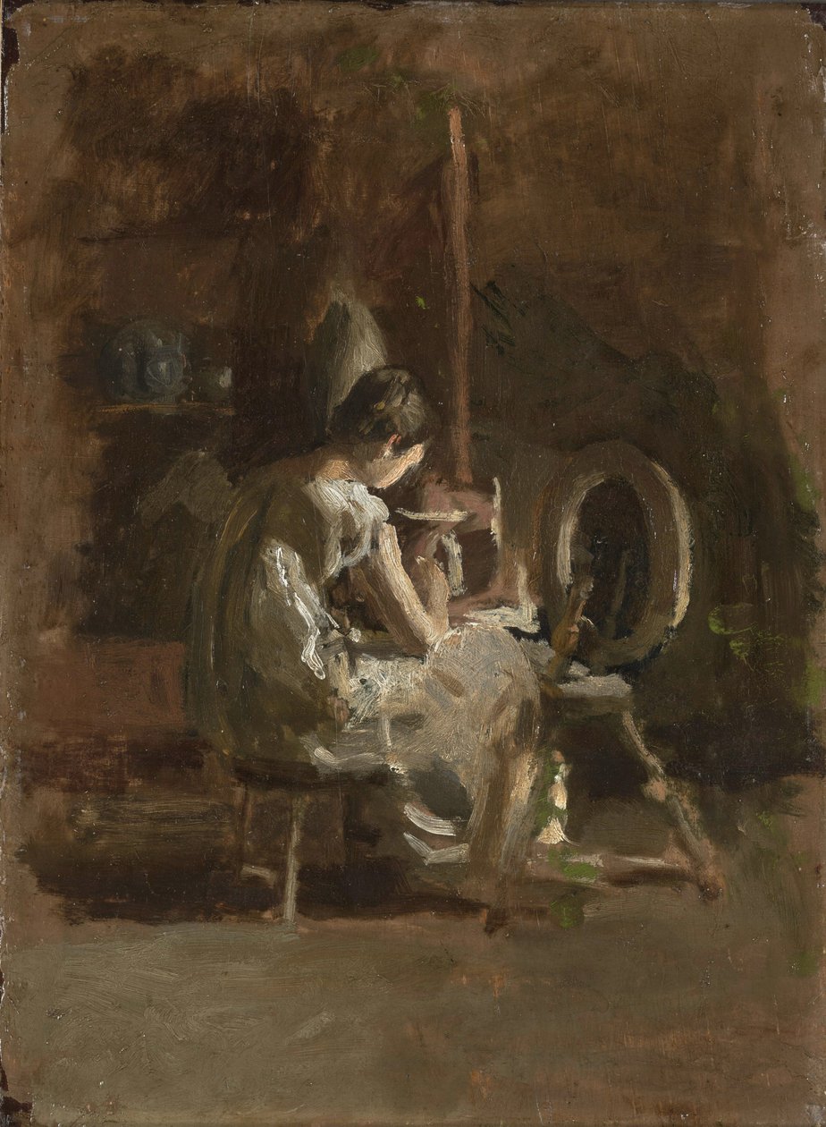 Vázlatok a „Home-Spun” című filmhez, 1881 alkotó: Thomas Eakins
