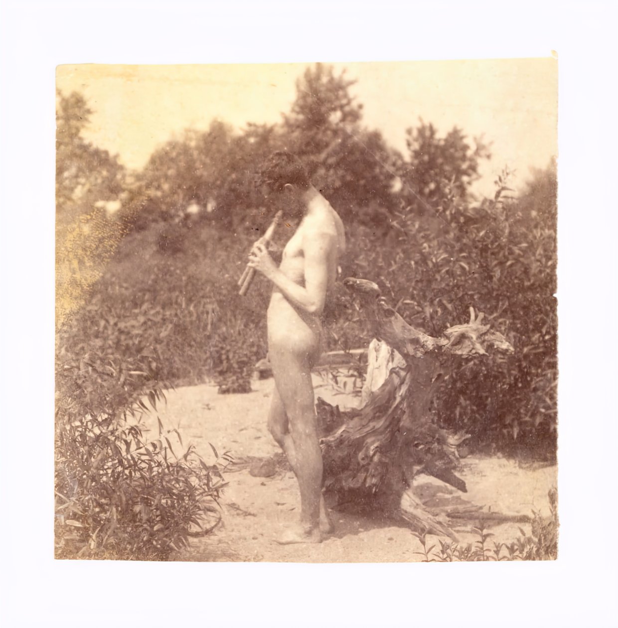 Standing Piper Study for Arcadia, c. 1883. alkotó: Thomas Eakins