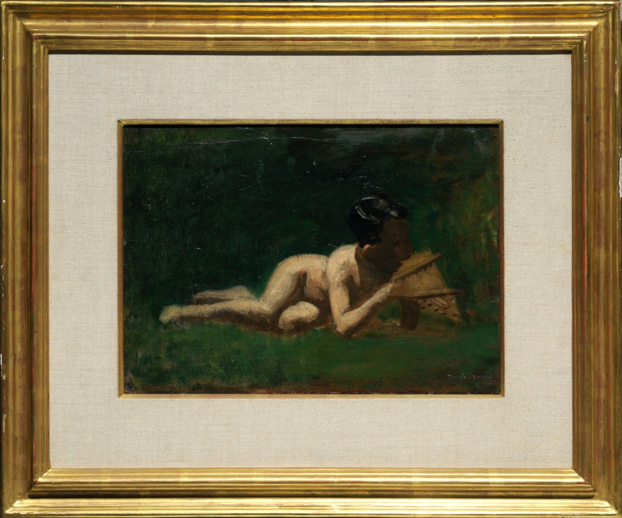 Tanulmány az „Arcadia”-ban pihenő fiúról alkotó: Thomas Eakins