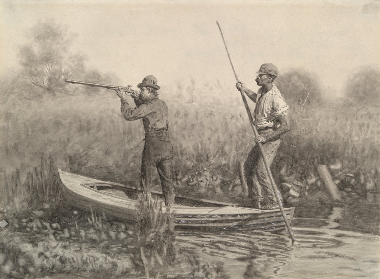 Tanulmány sínlövészethez egy puntból alkotó: Thomas Eakins