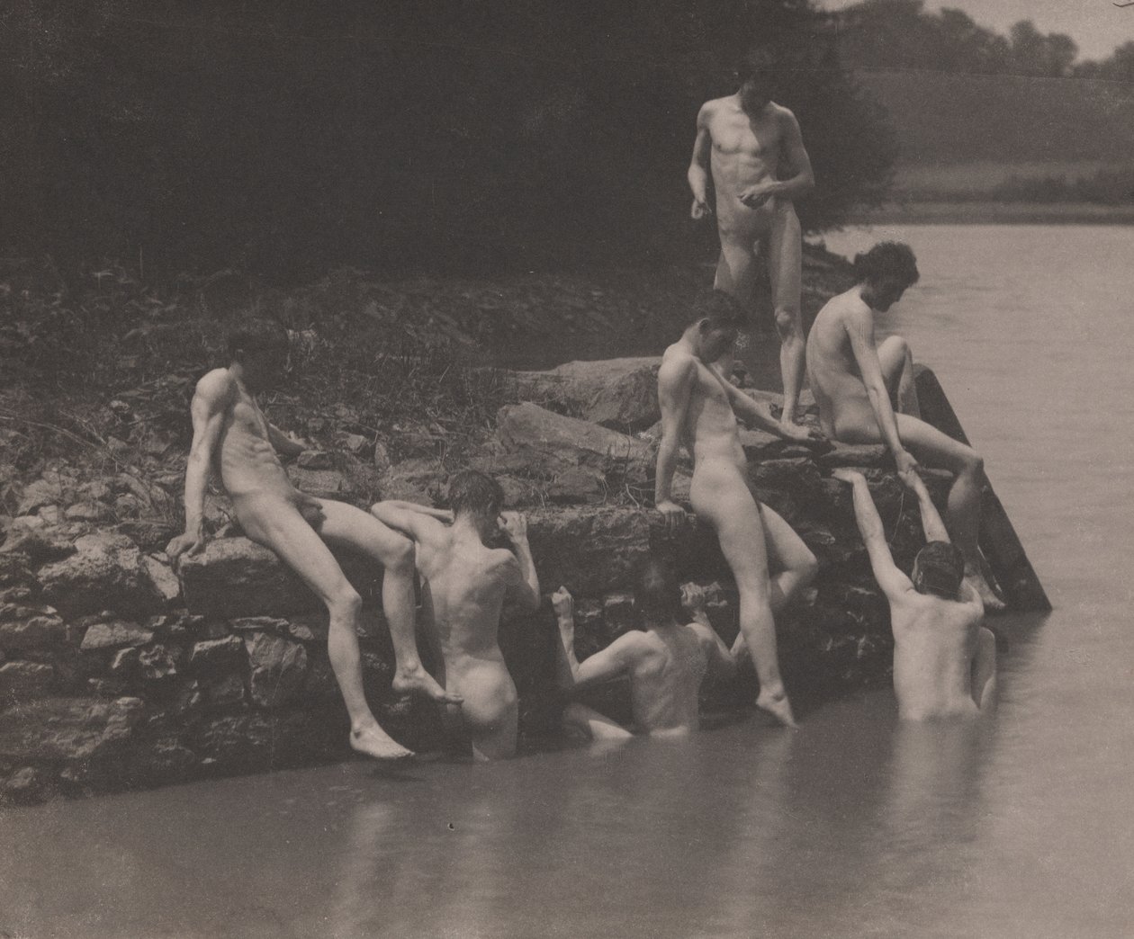 Tanulmány az "Úszás" számára alkotó: Thomas Eakins