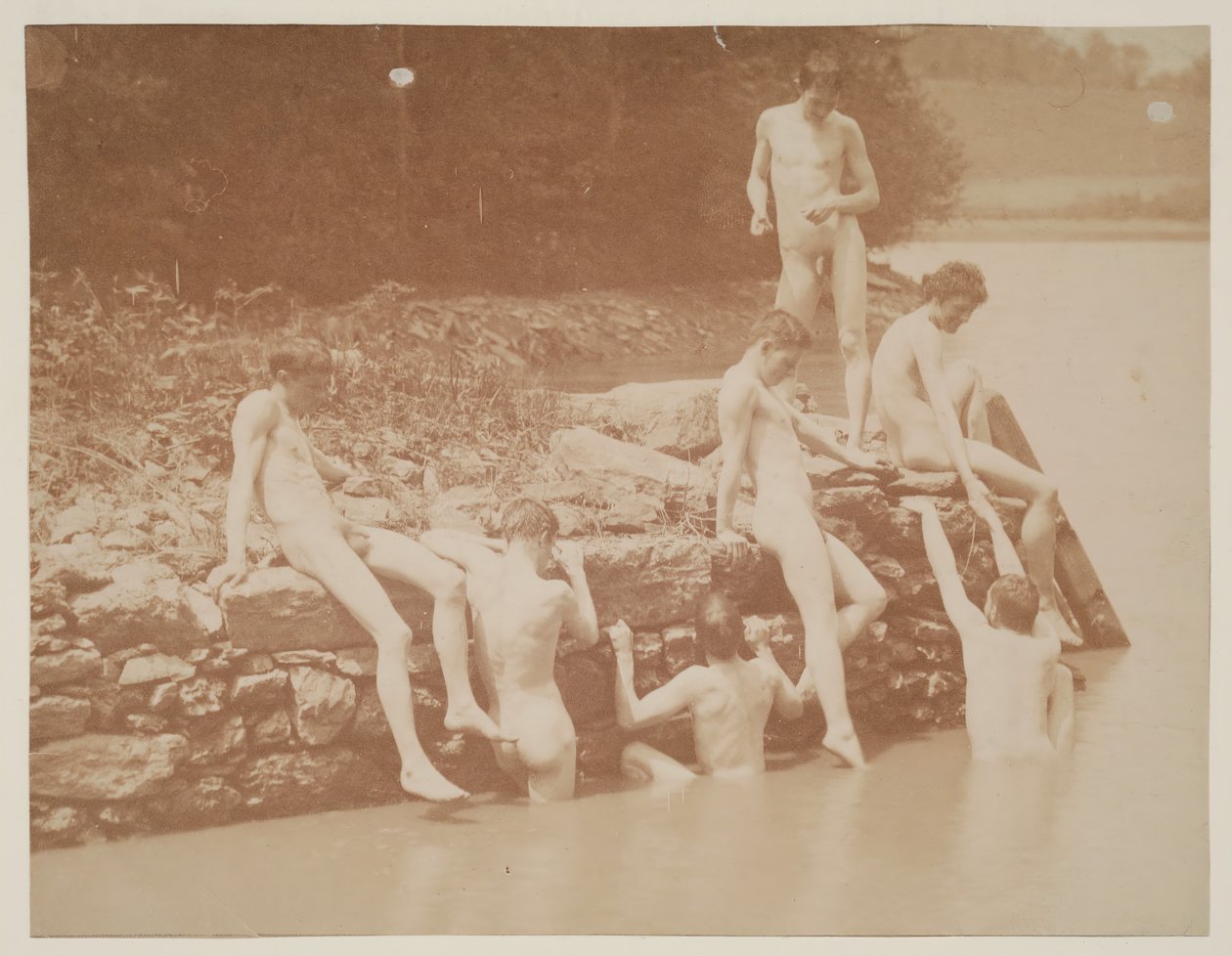 Úszástanulmány, 1883. alkotó: Thomas Eakins