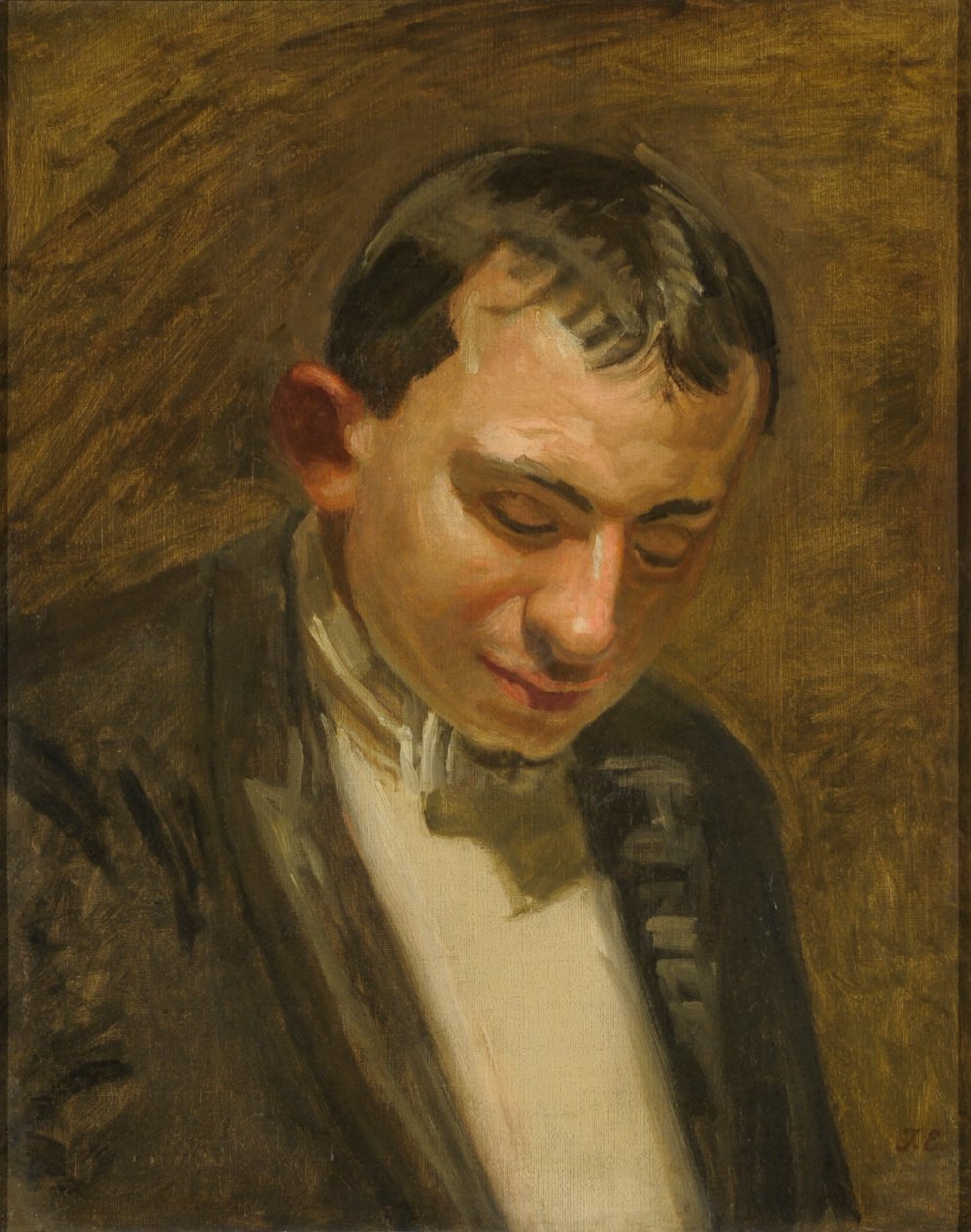 Vázlat a „Taking the Count” című film bírójához alkotó: Thomas Eakins