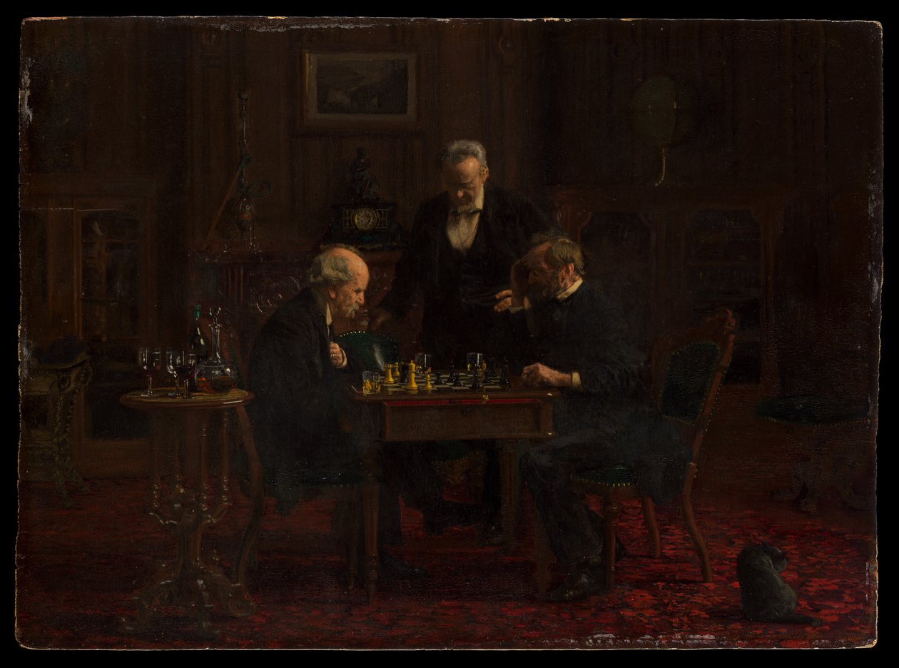 Sakkozók alkotó: Thomas Eakins