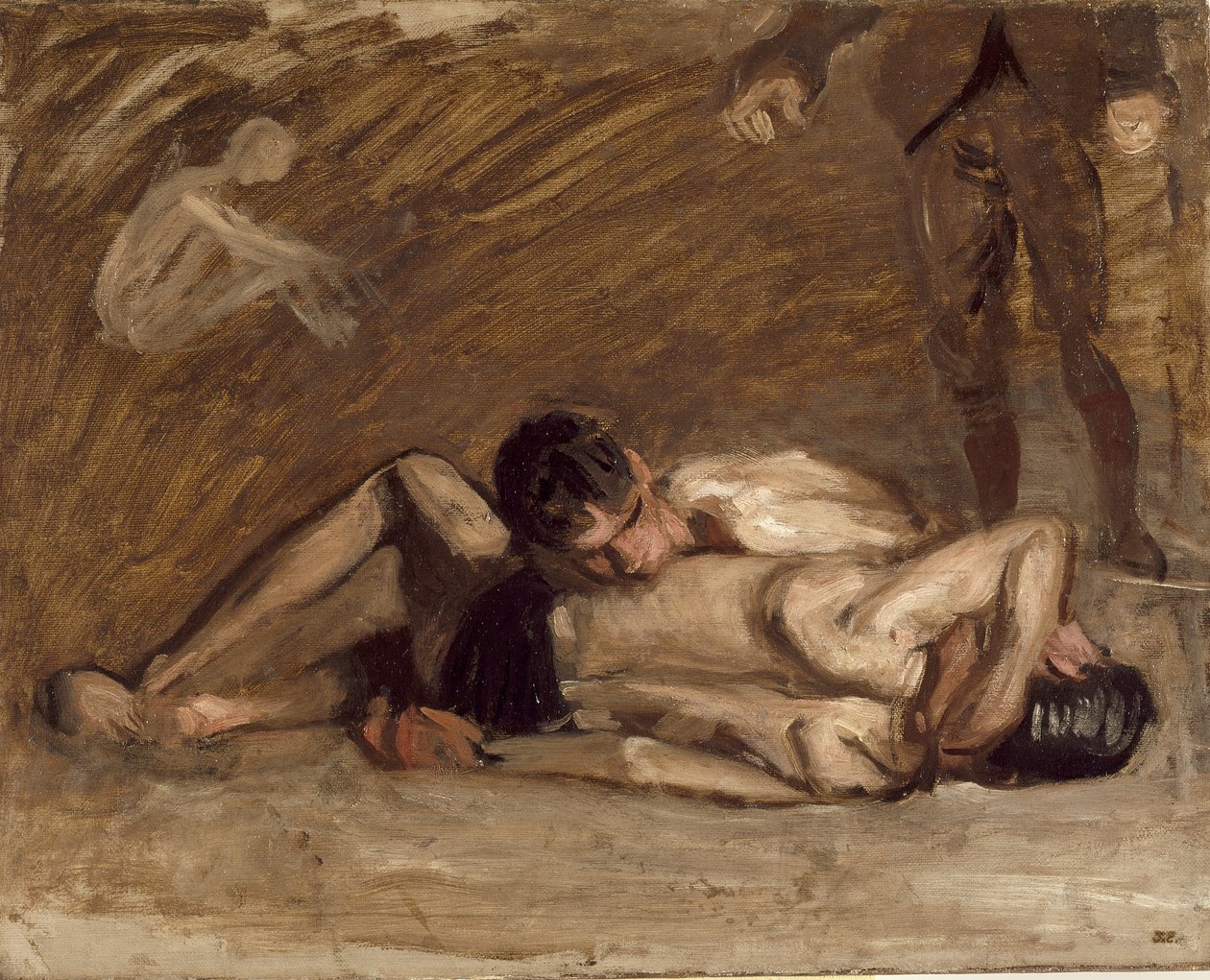 Birkózók alkotó: Thomas Eakins