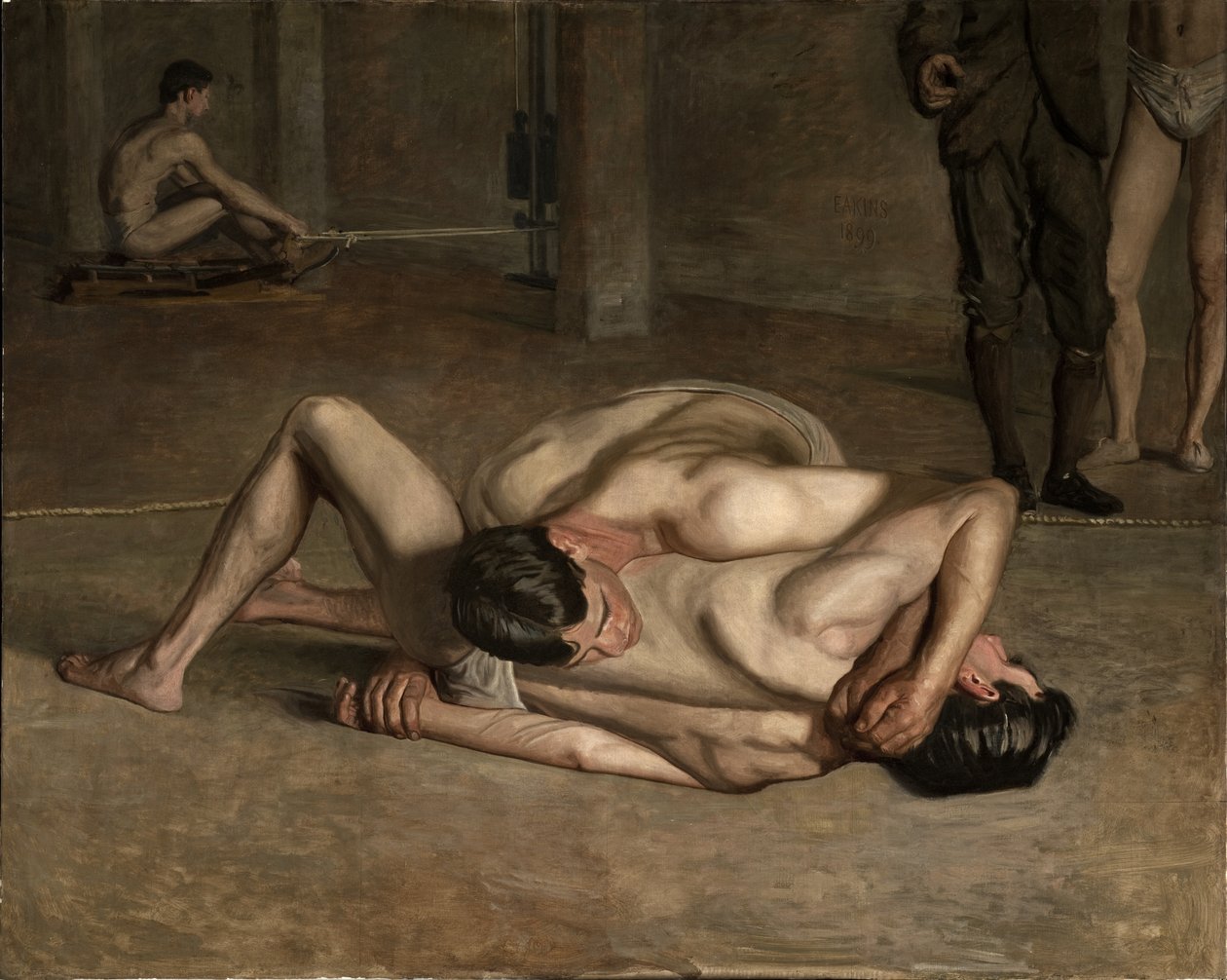 Birkózók alkotó: Thomas Eakins