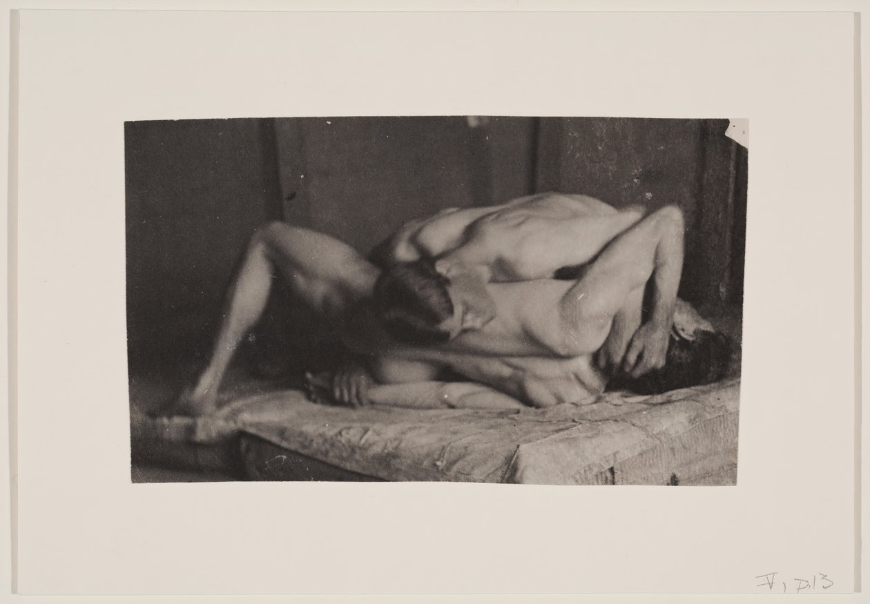 Birkózók az Eakins stúdiójában, c. 1899. alkotó: Thomas Eakins