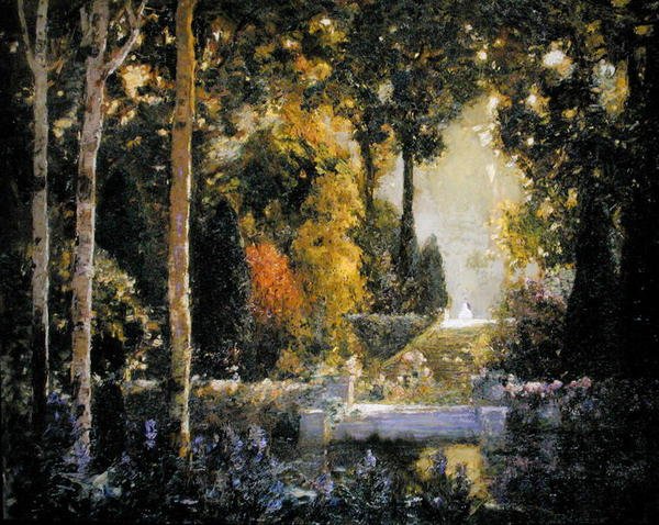 Aranykert (olaj, vászon) alkotó: Thomas Edwin Mostyn