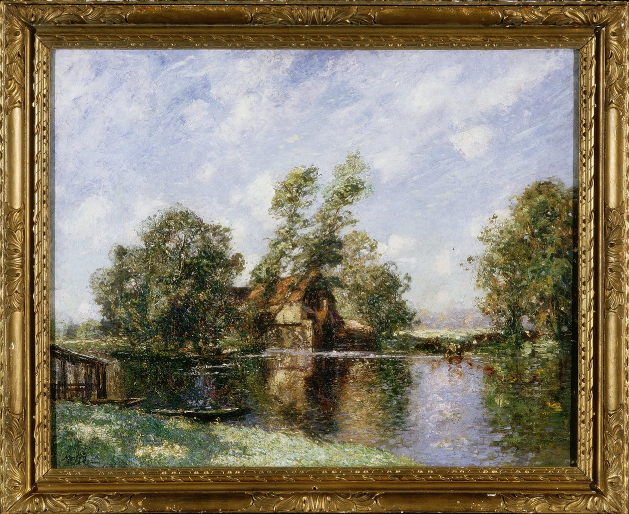 The Old Mill, Houghton, Cambridgeshire, 1907 körül alkotó: Thomas Edwin Mostyn