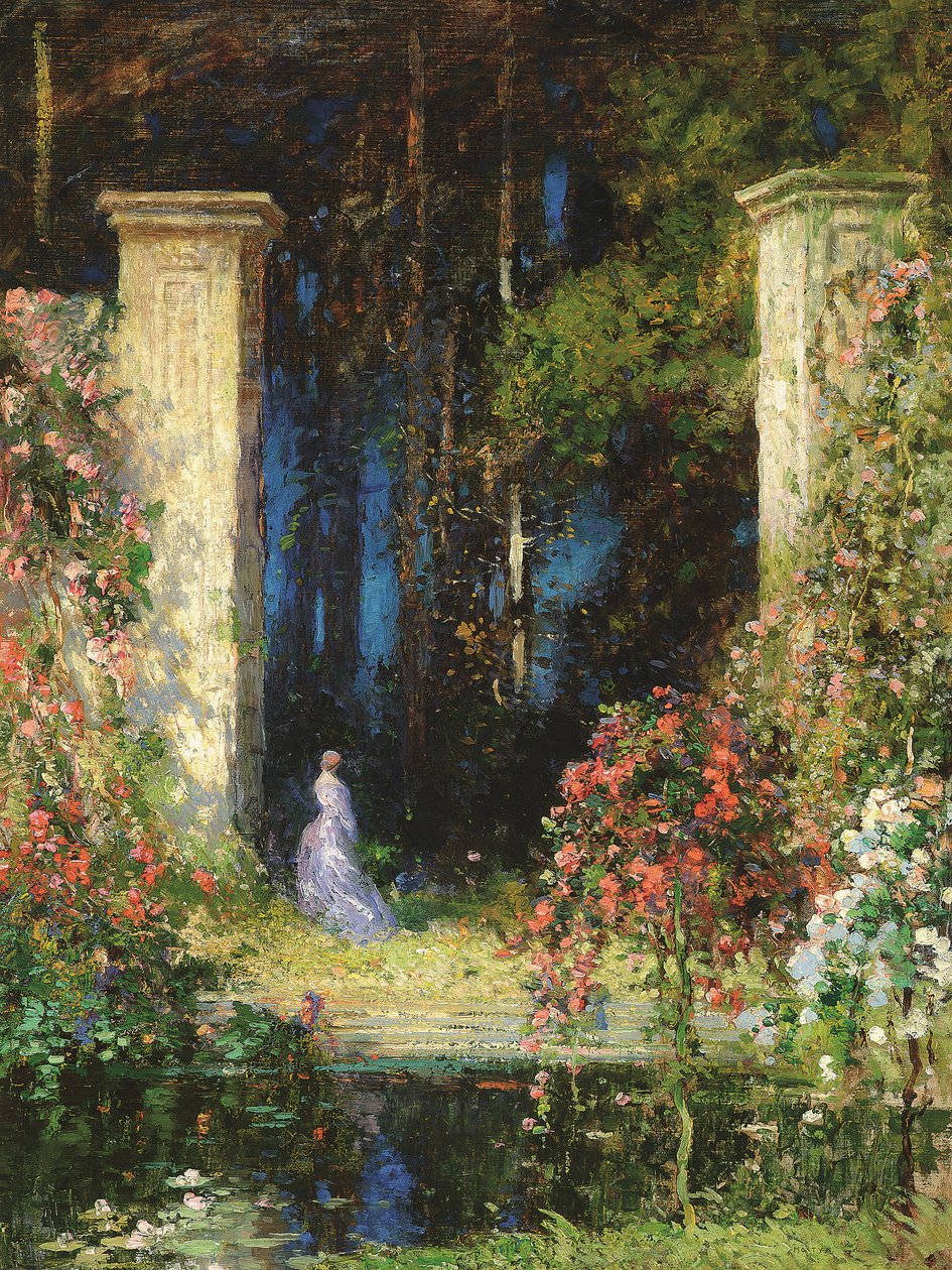 A régi kapu (olaj, vászon) alkotó: Thomas Edwin Mostyn