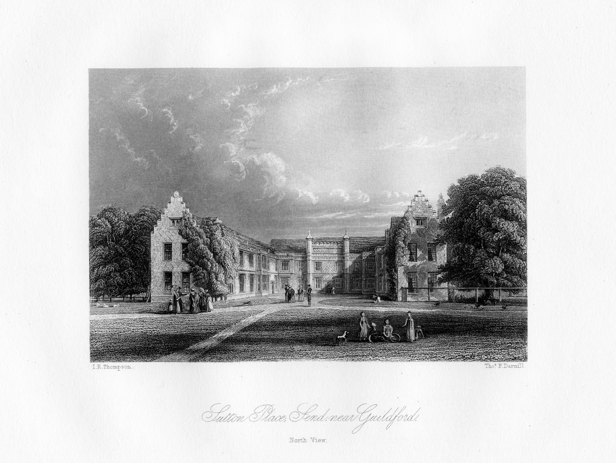 Sutton Place, Guildford közelében, Surrey államban, 19. század. alkotó: Thomas F. Darmill