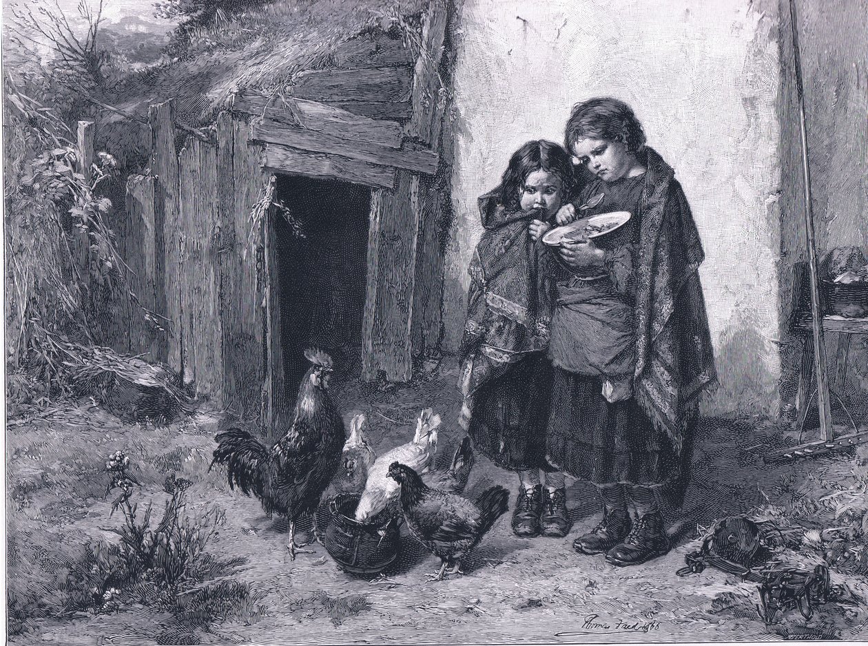 Pot Luck, a The Magazine of Art 1893-ból, Cassell and Company alkotó: Thomas Faed